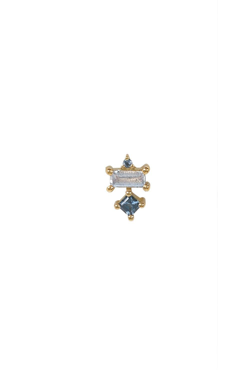Blue Topaz Tetra End-YELLOW GOLD-JEWELRYFINE JEWELPIERCING-BVLA