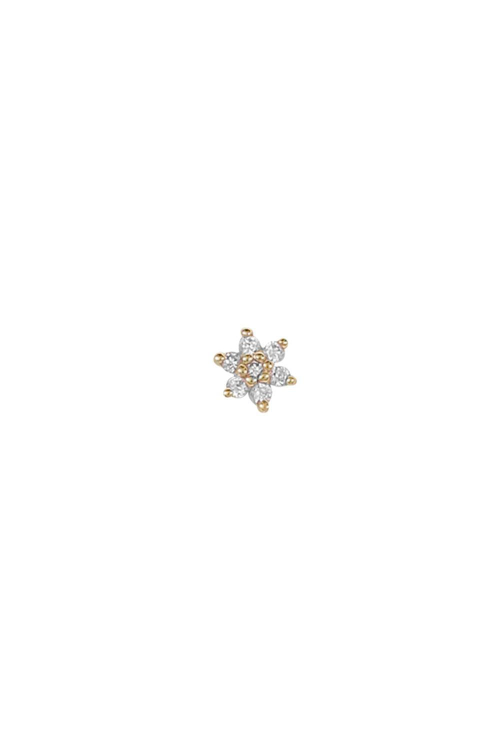 Diamond Flower 2 Pin-YELLOW GOLD-JEWELRYFINE JEWELPIERCING-BVLA