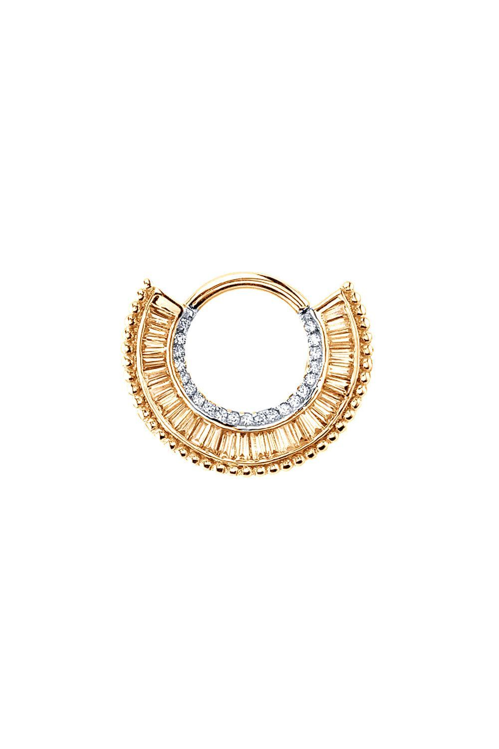 Diamond Wanderlust Ear Ring-YELLOW GOLD-JEWELRYFINE JEWELPIERCING-BVLA