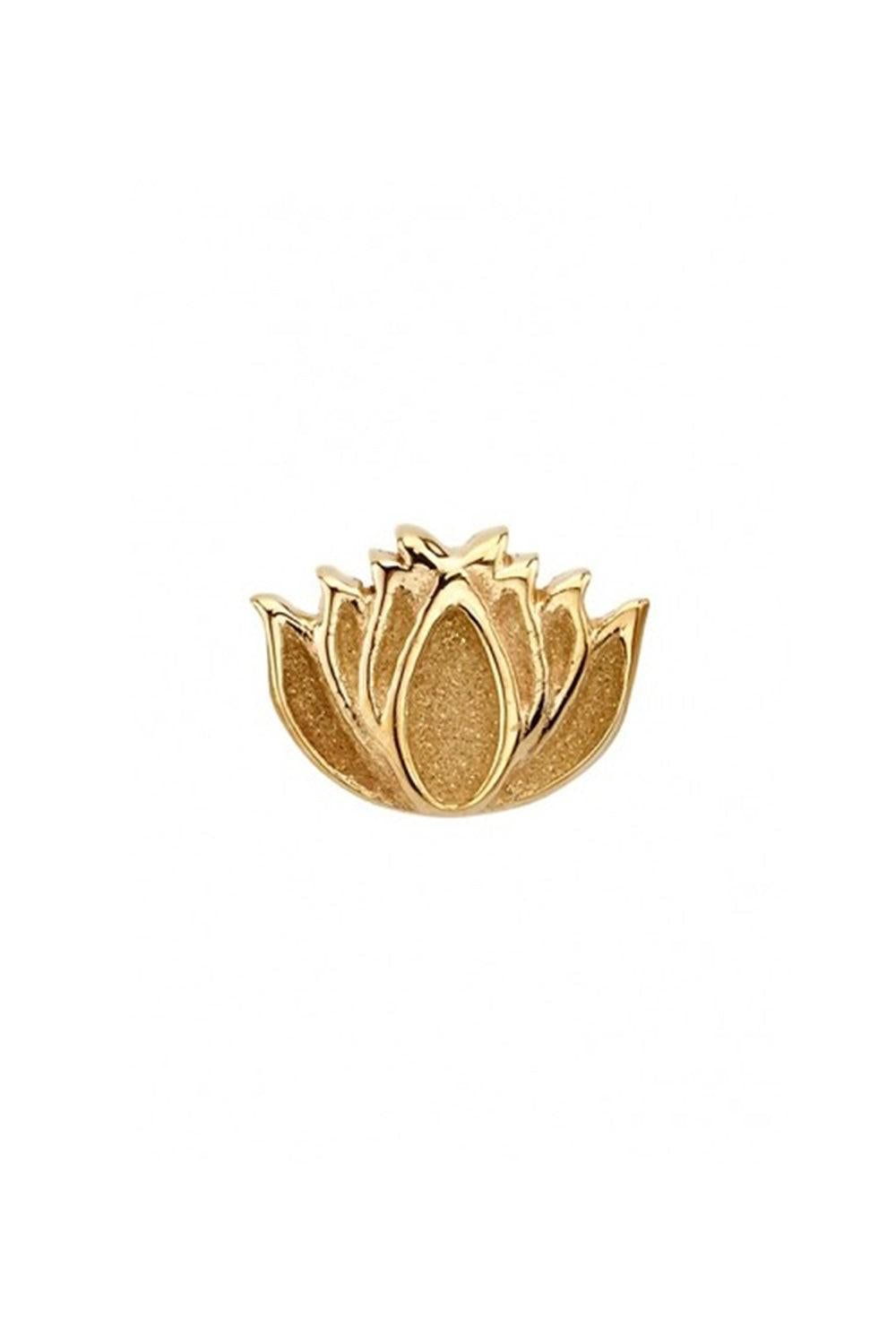 Lotus Ear Pin-YELLOW GOLD-JEWELRYFINE JEWELPIERCING-BVLA