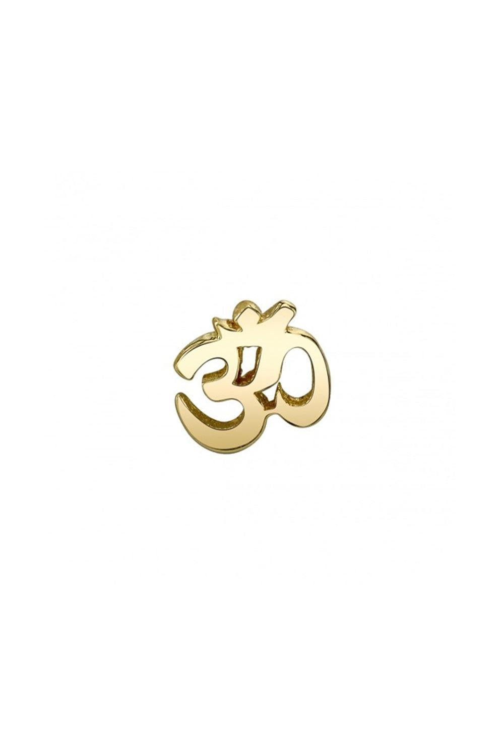 Ohm Ear End-YELLOW GOLD-JEWELRYFINE JEWELPIERCING-BVLA