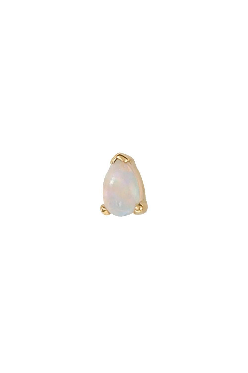 Opal Pear Ear Pin-YELLOW GOLD-JEWELRYFINE JEWELPIERCING-BVLA