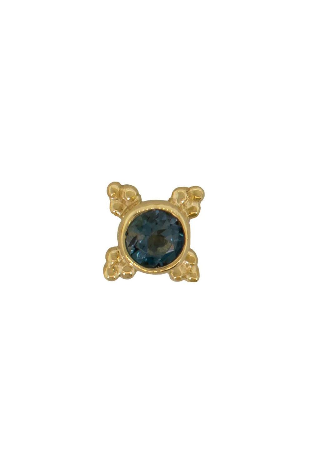 Mini Kandy Black Diamond Tri Stud - 25G-ROSE GOLD-JEWELRYFINE JEWELPIERCING-BVLA