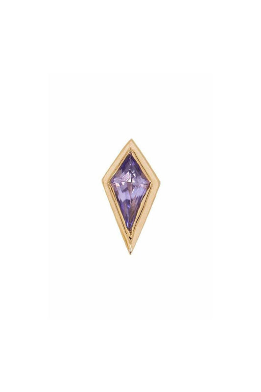 Tanzanite Kite Stud - 16G-ROSE GOLD-JEWELRYFINE JEWELPIERCING-BVLA