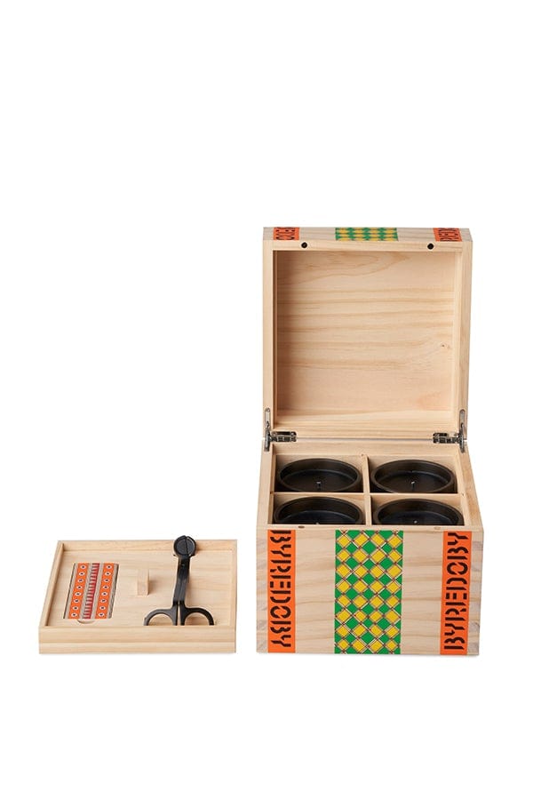 BYREDO-Wooden Box 4 Candles-LAMAISON