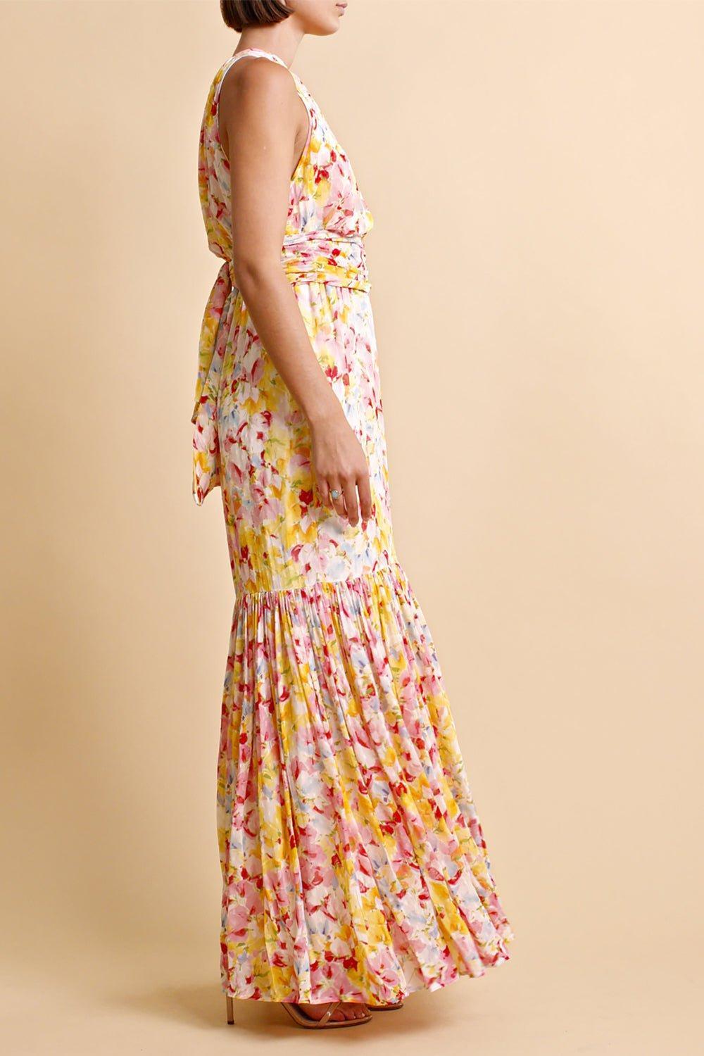 BYTIMO-Georgette Halterneck Dress-