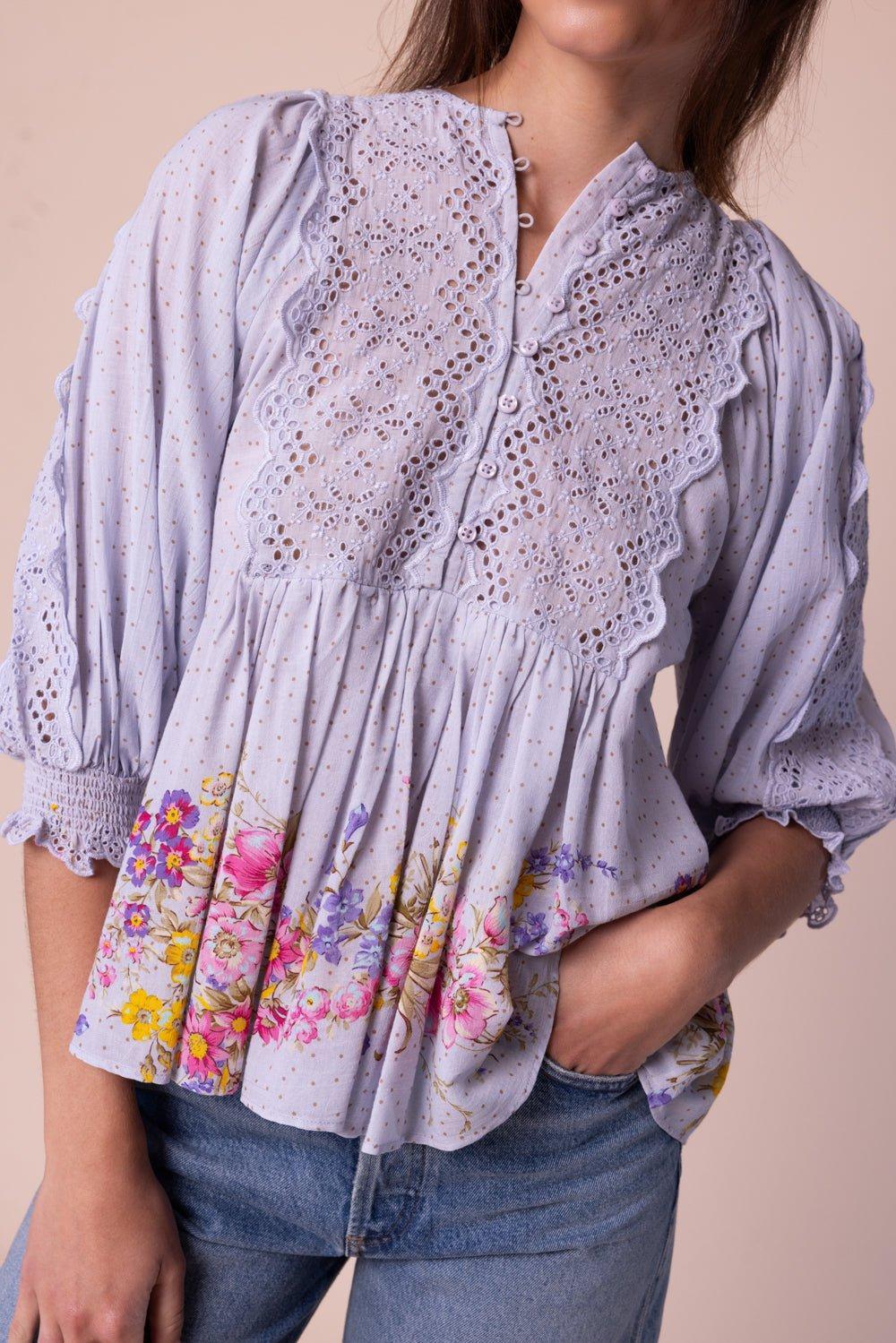 BYTIMO-Embroidery Bouse-