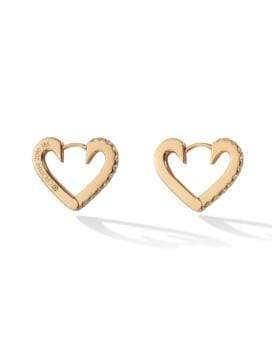 CADAR-Small Endless Heart Hoops-ROSE GOLD