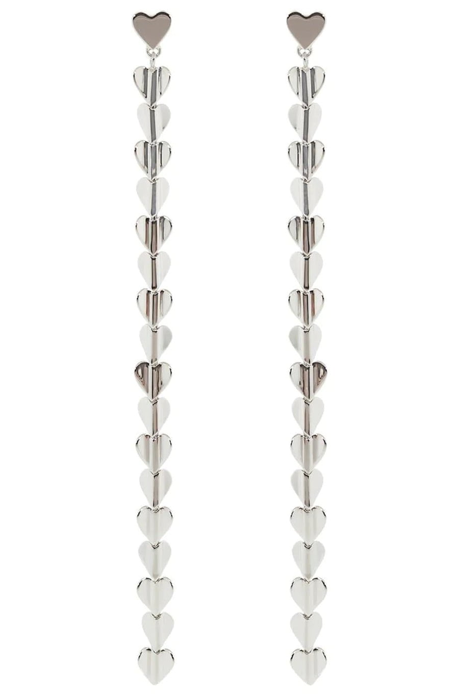 CADAR-Wings of Love Small Drop Earrings-WHITE GOLD