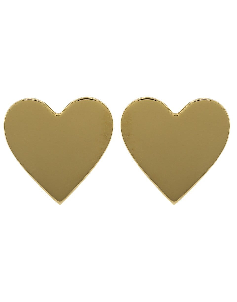 CADAR-6MM Small Heart Studs-YELLOW GOLD