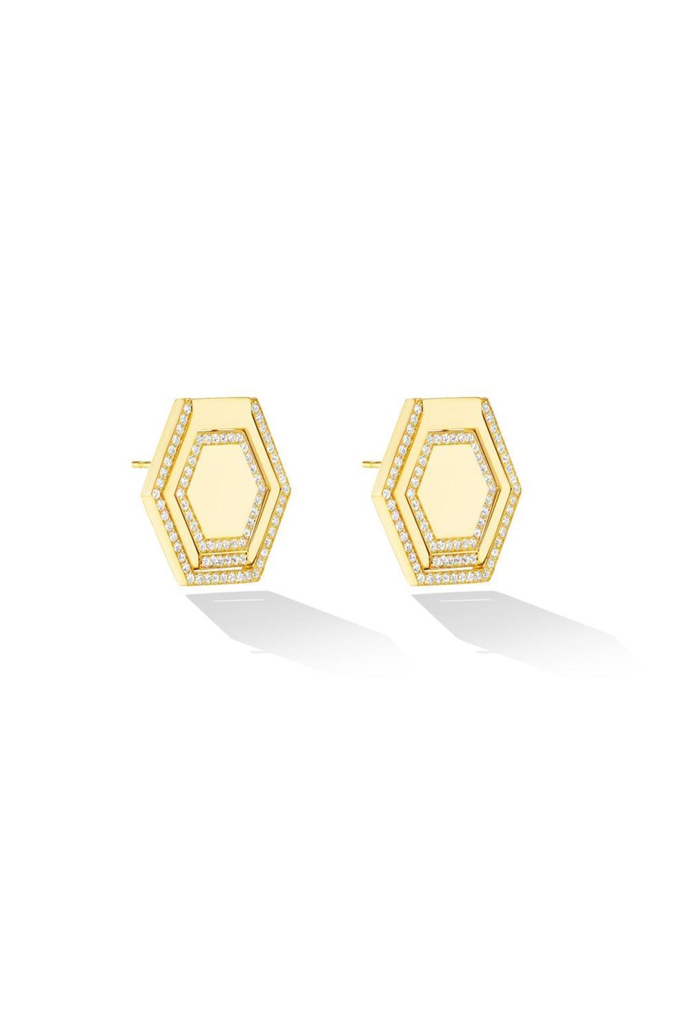 B Home Convertible Earrings-YELLOW GOLD-JEWELRYFINE JEWELEARRING-CADAR