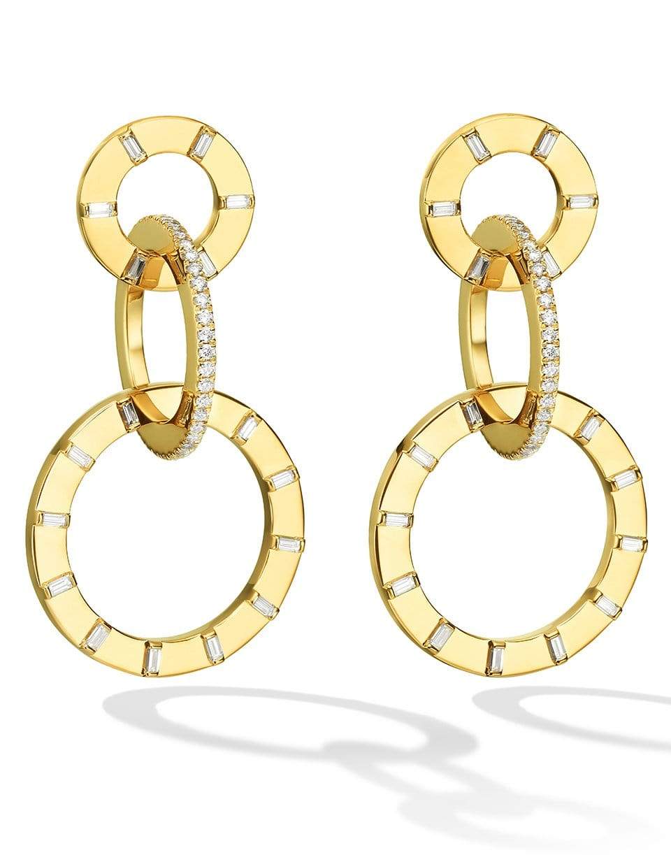 CADAR-Diamond Unity Earrings-YELLOW GOLD