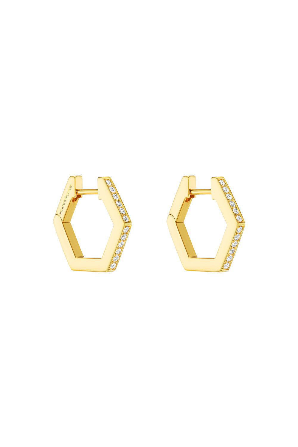 Small B Home Hoop Earrings