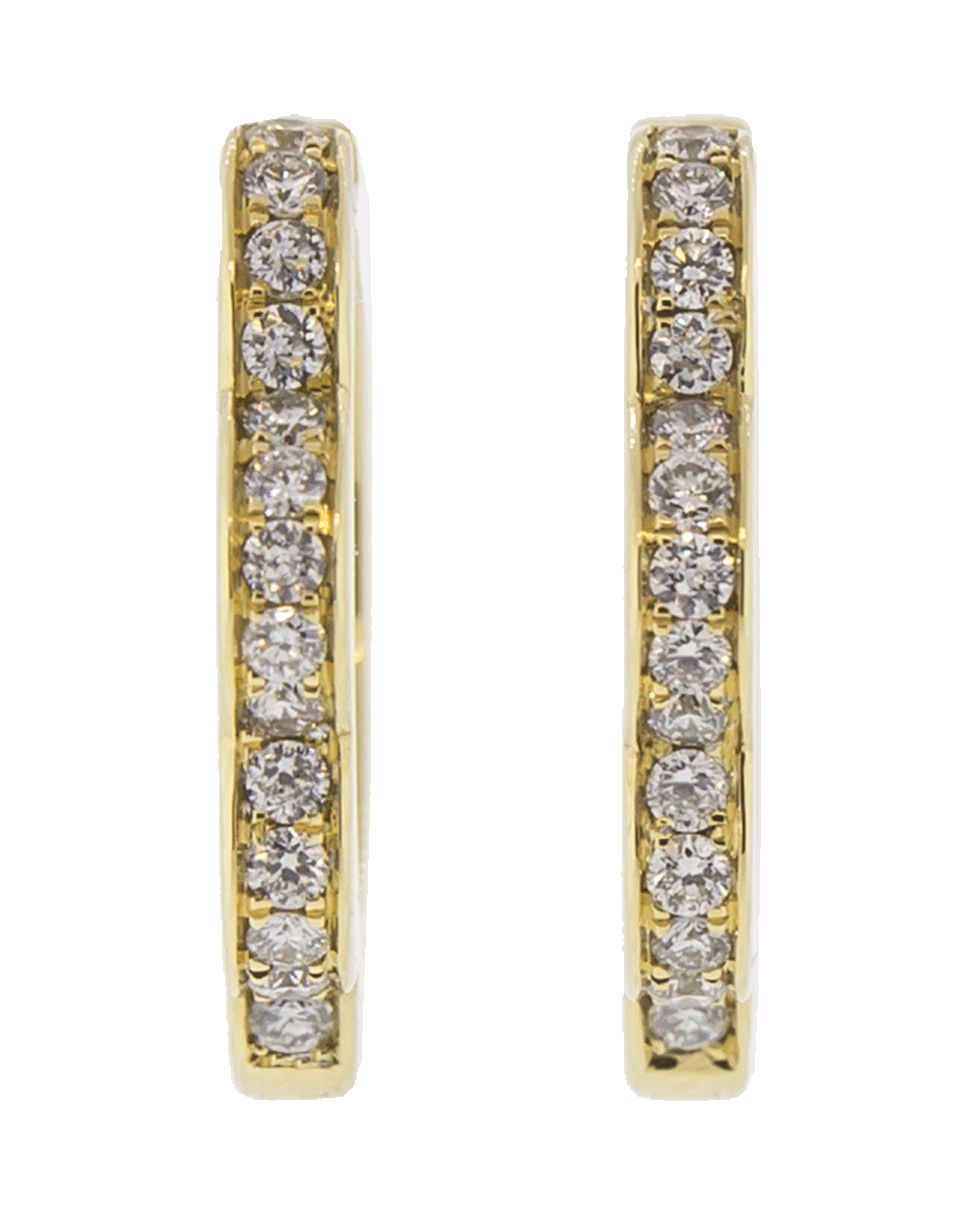 CADAR-Small Bloom Hoop Earrings-YELLOW GOLD
