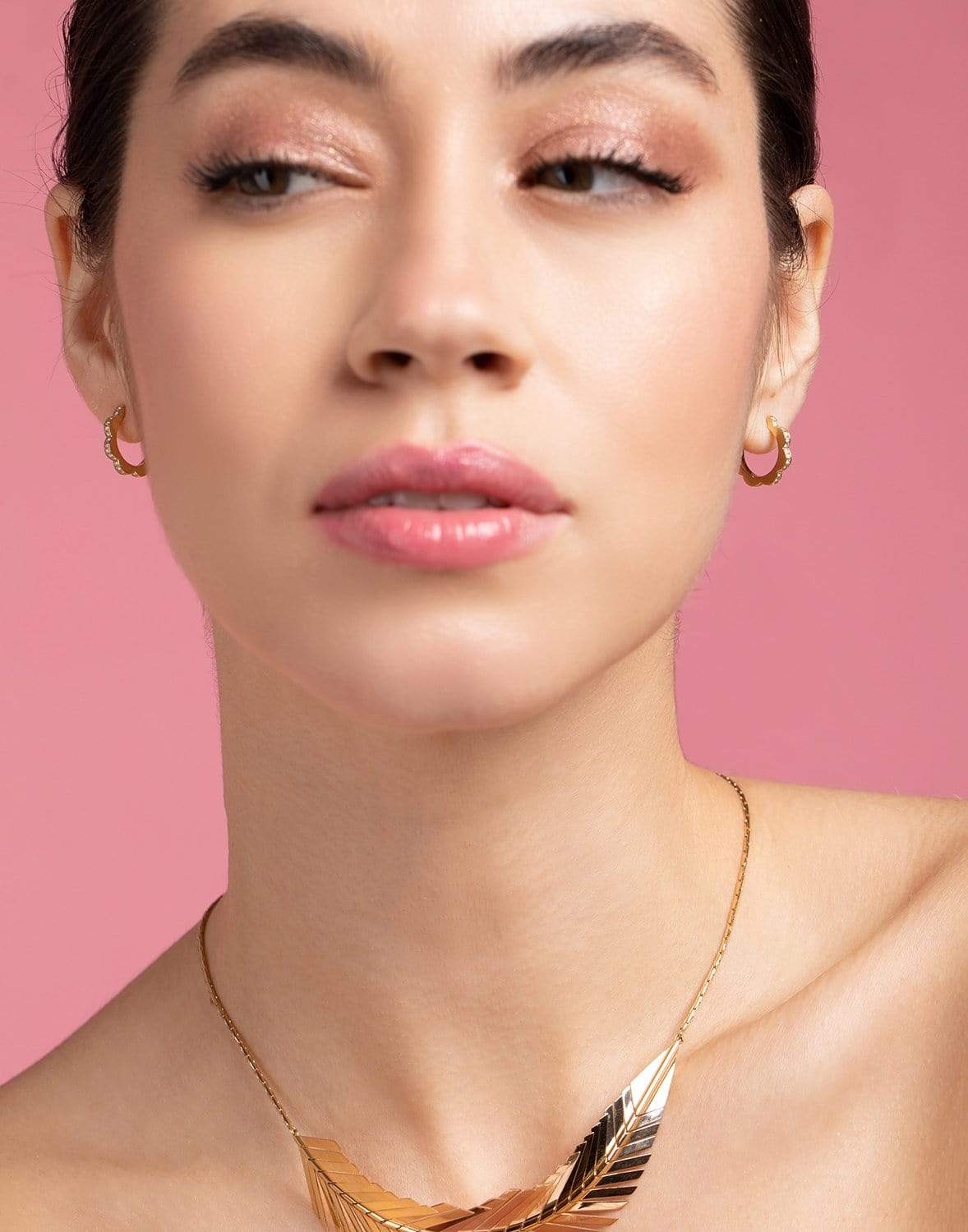 CADAR-Small Triplet Earrings-YELLOW GOLD