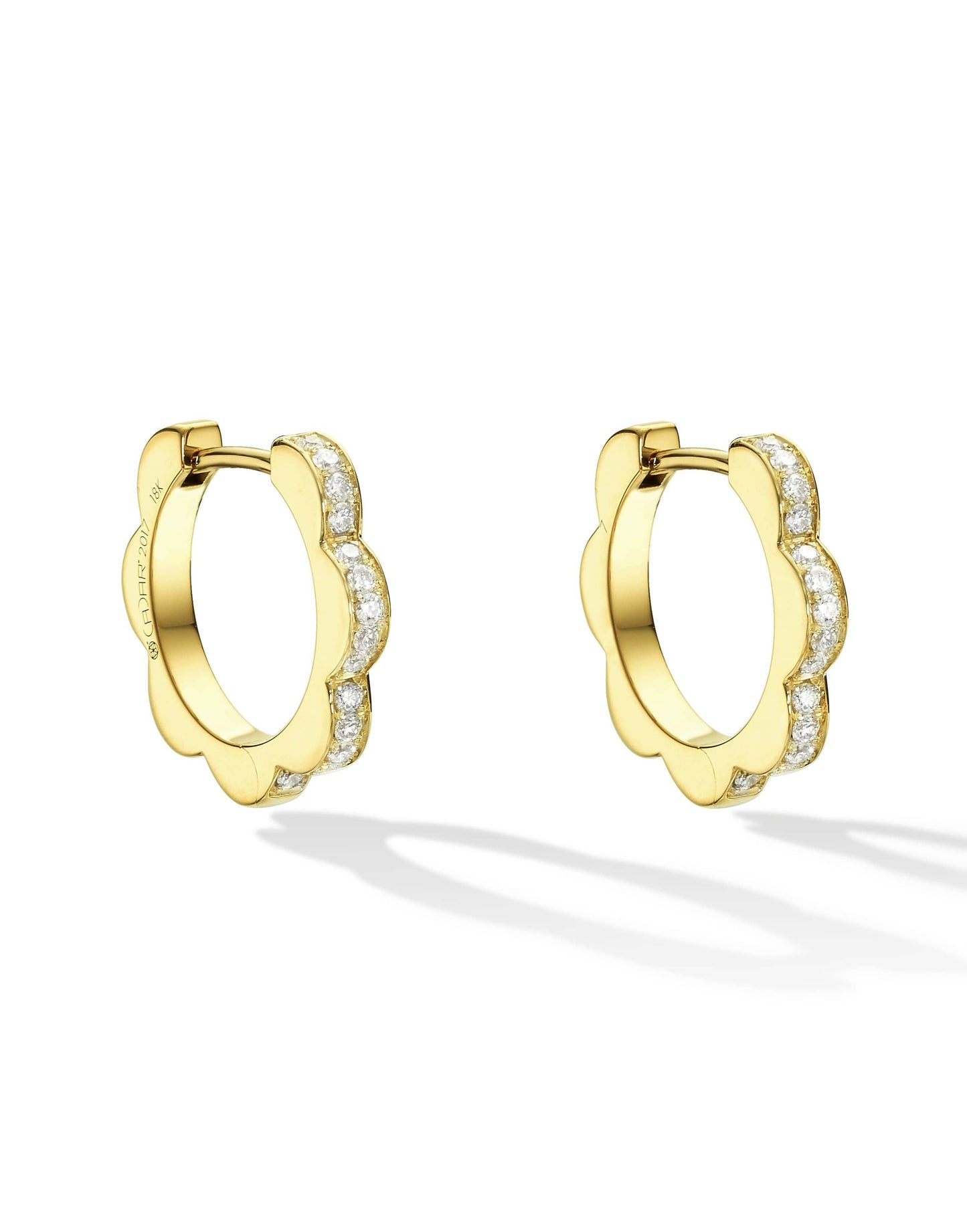 CADAR-Small Triplet Earrings-YELLOW GOLD
