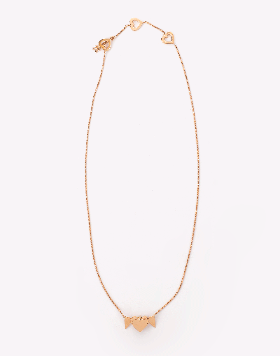 CADAR-Endless 3 Heart Necklace-ROSE GOLD