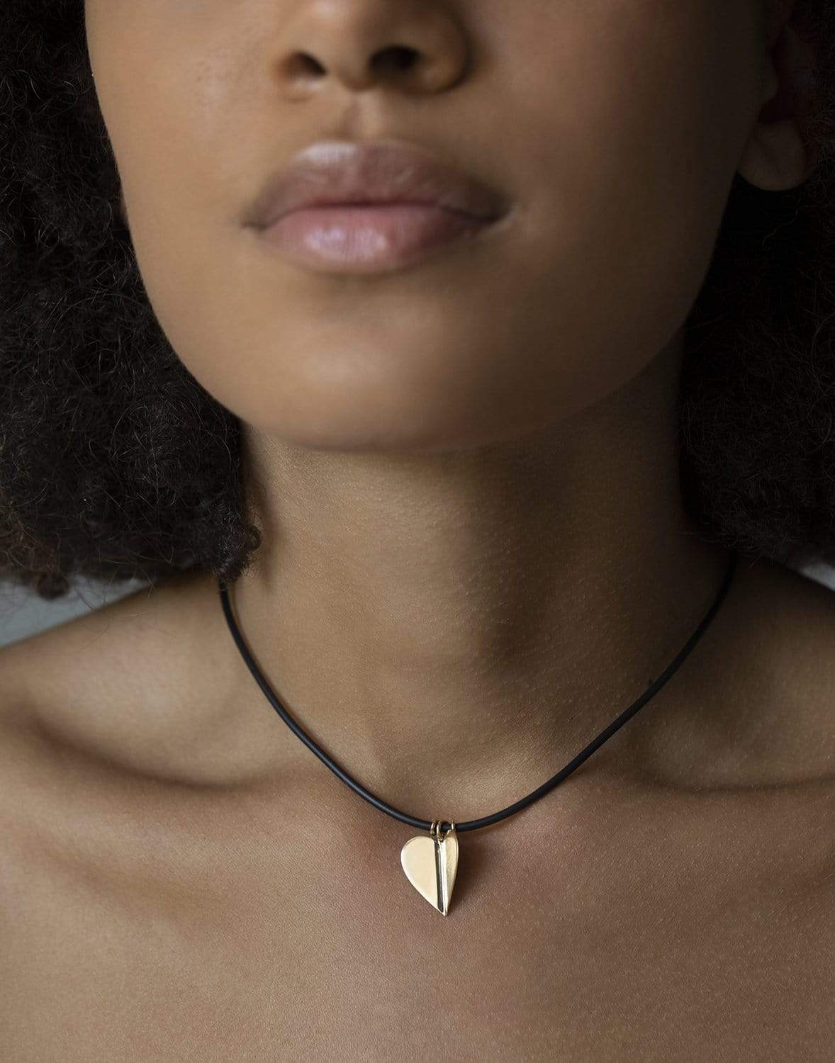 CADAR-Large Wings of Love Necklace-YELLOW GOLD