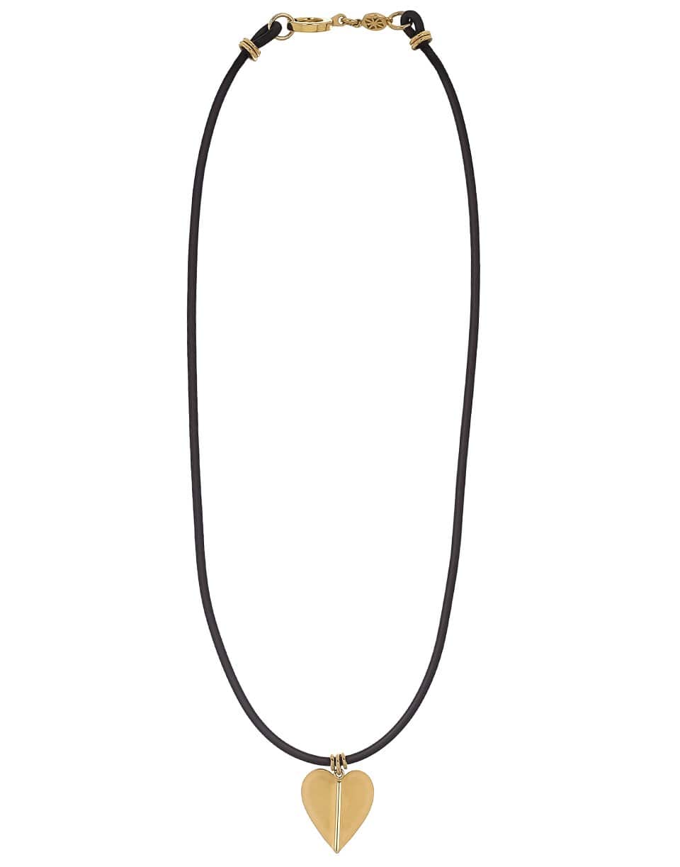 CADAR-Large Wings of Love Necklace-YELLOW GOLD