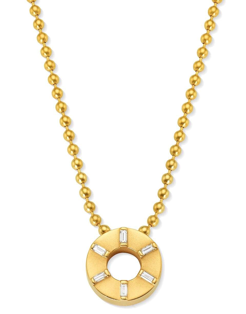 CADAR-Mens Diamond Prime Pendant Necklace-YELLOW GOLD