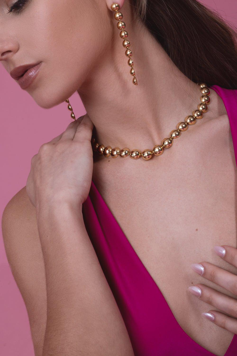 CADAR-Short Psyche Necklace-YELLOW GOLD