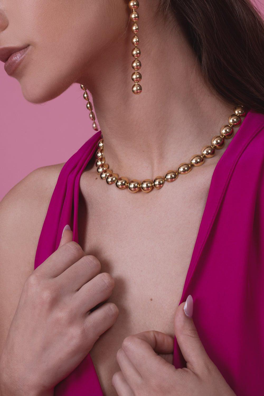 CADAR-Short Psyche Necklace-YELLOW GOLD