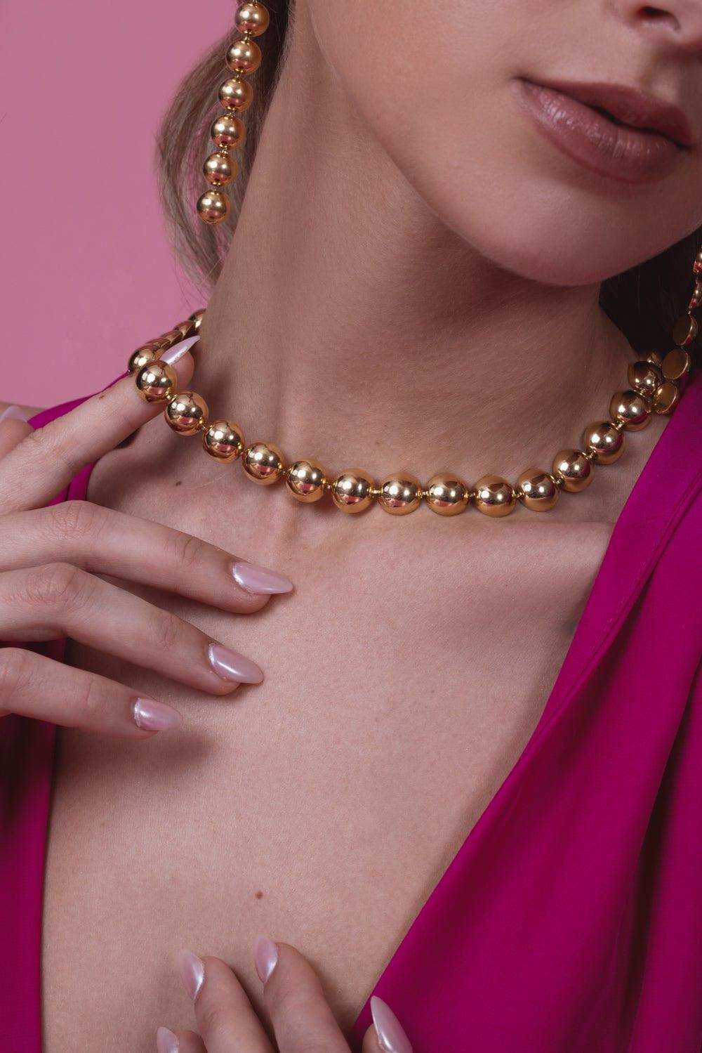 CADAR-Short Psyche Necklace-YELLOW GOLD