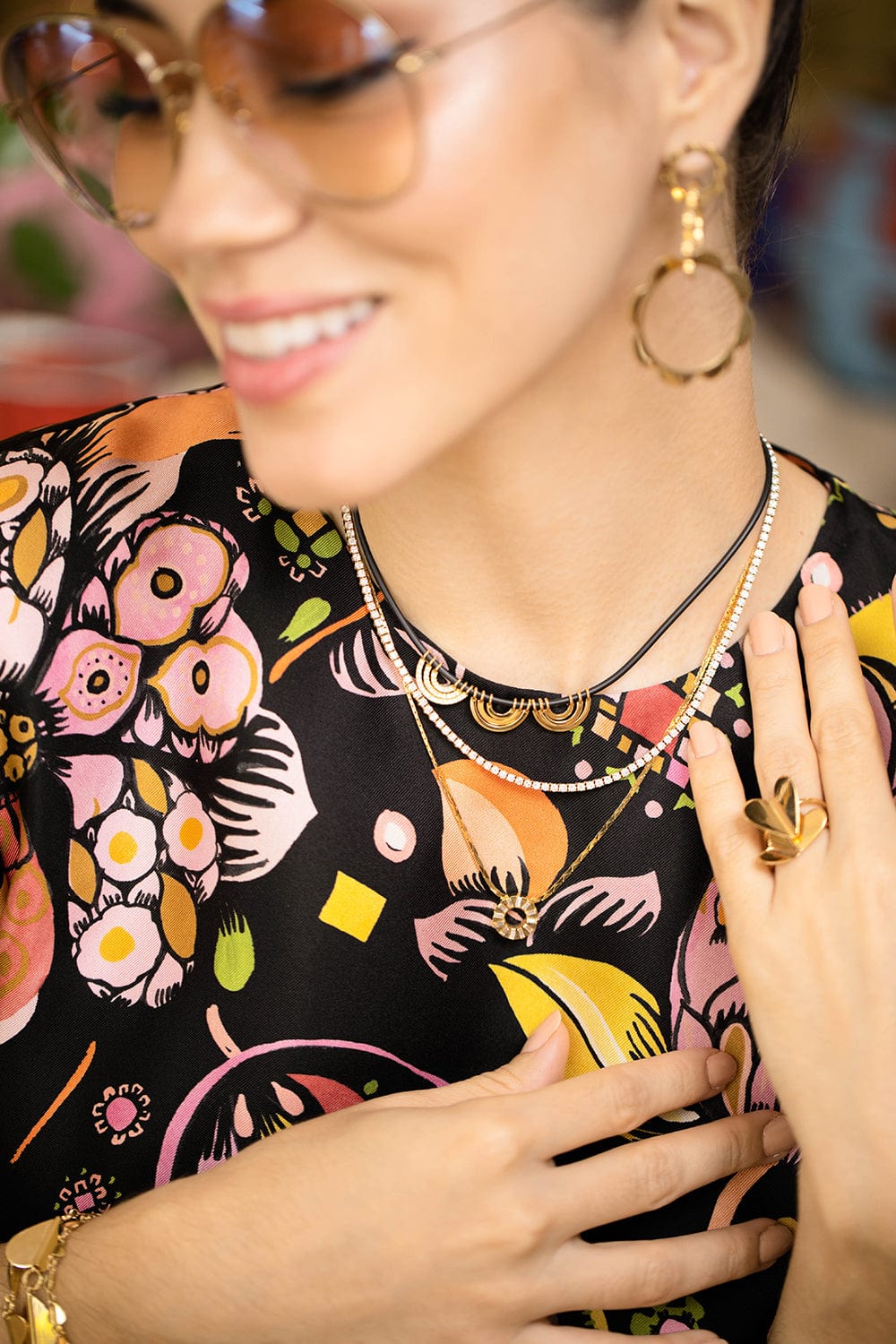 CADAR-Solo Pendant Necklace-YELLOW GOLD