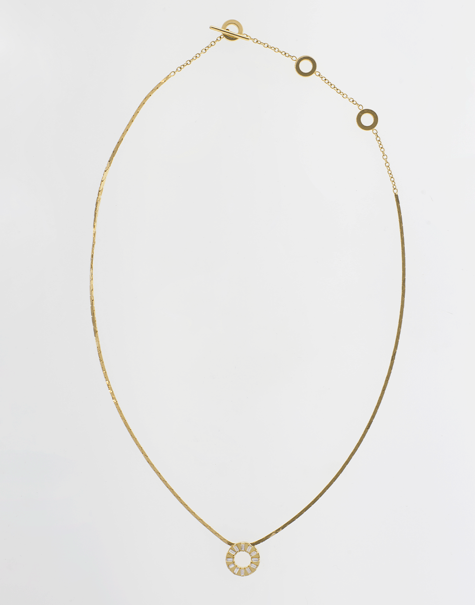 CADAR-Solo Pendant Necklace-YELLOW GOLD