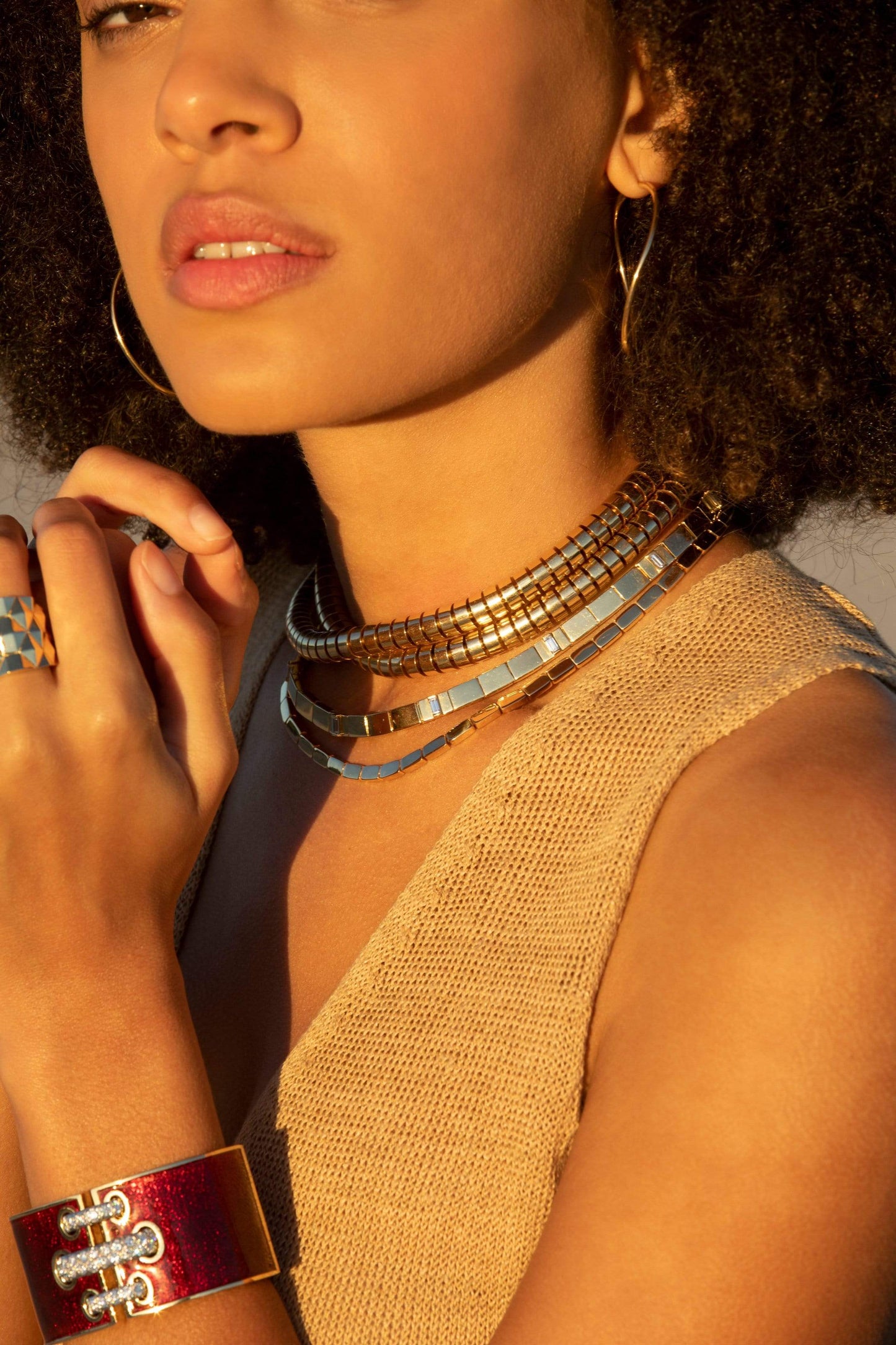 CADAR-White Diamond Sole Necklace-YELLOW GOLD