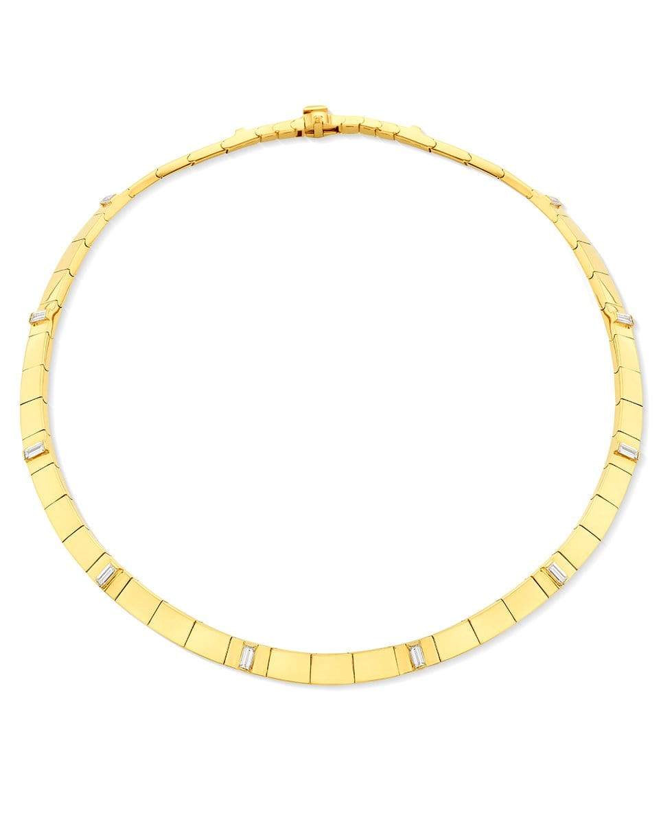 CADAR-White Diamond Sole Necklace-YELLOW GOLD