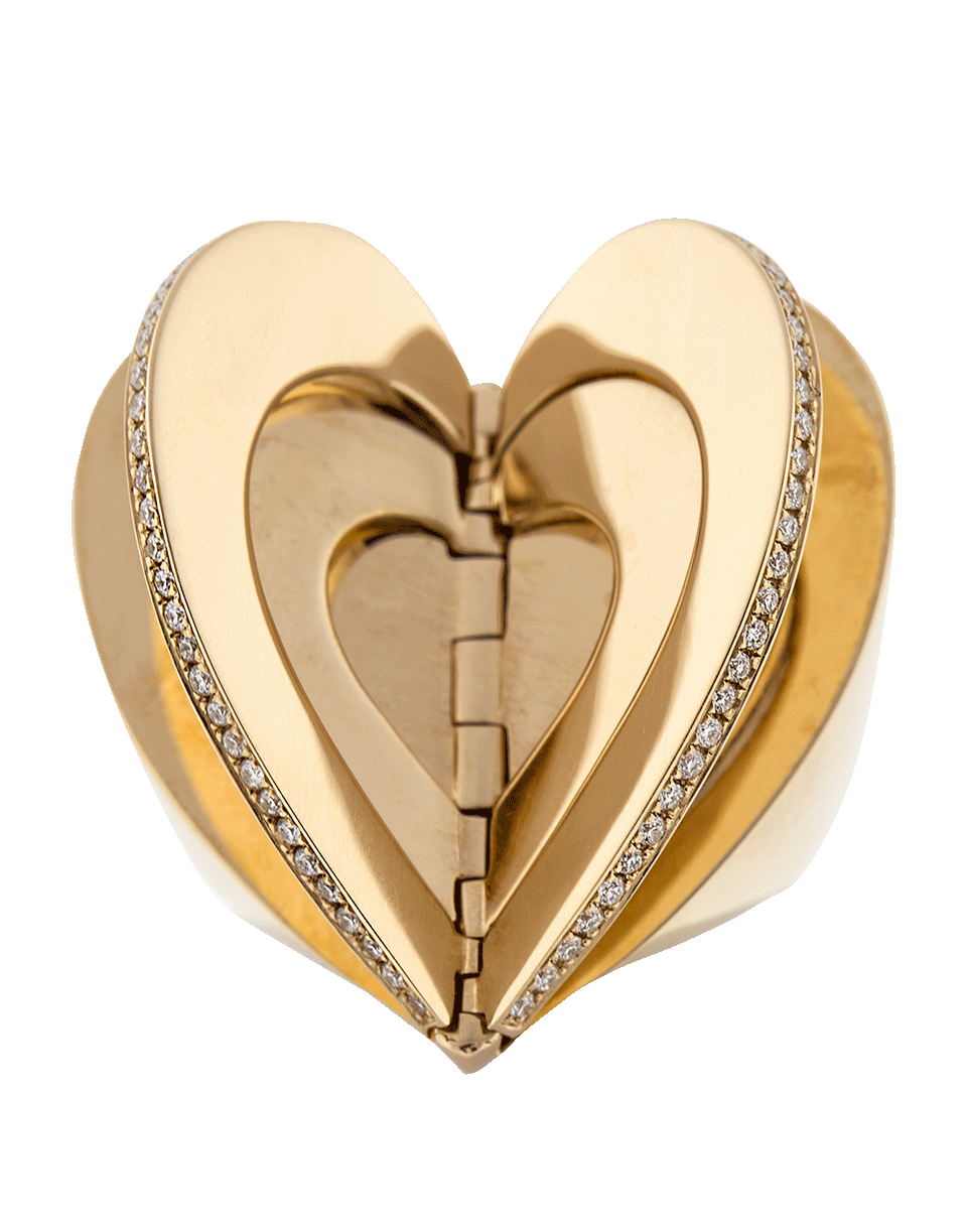 CADAR-Endless Diamond Heart Cocktail Ring-