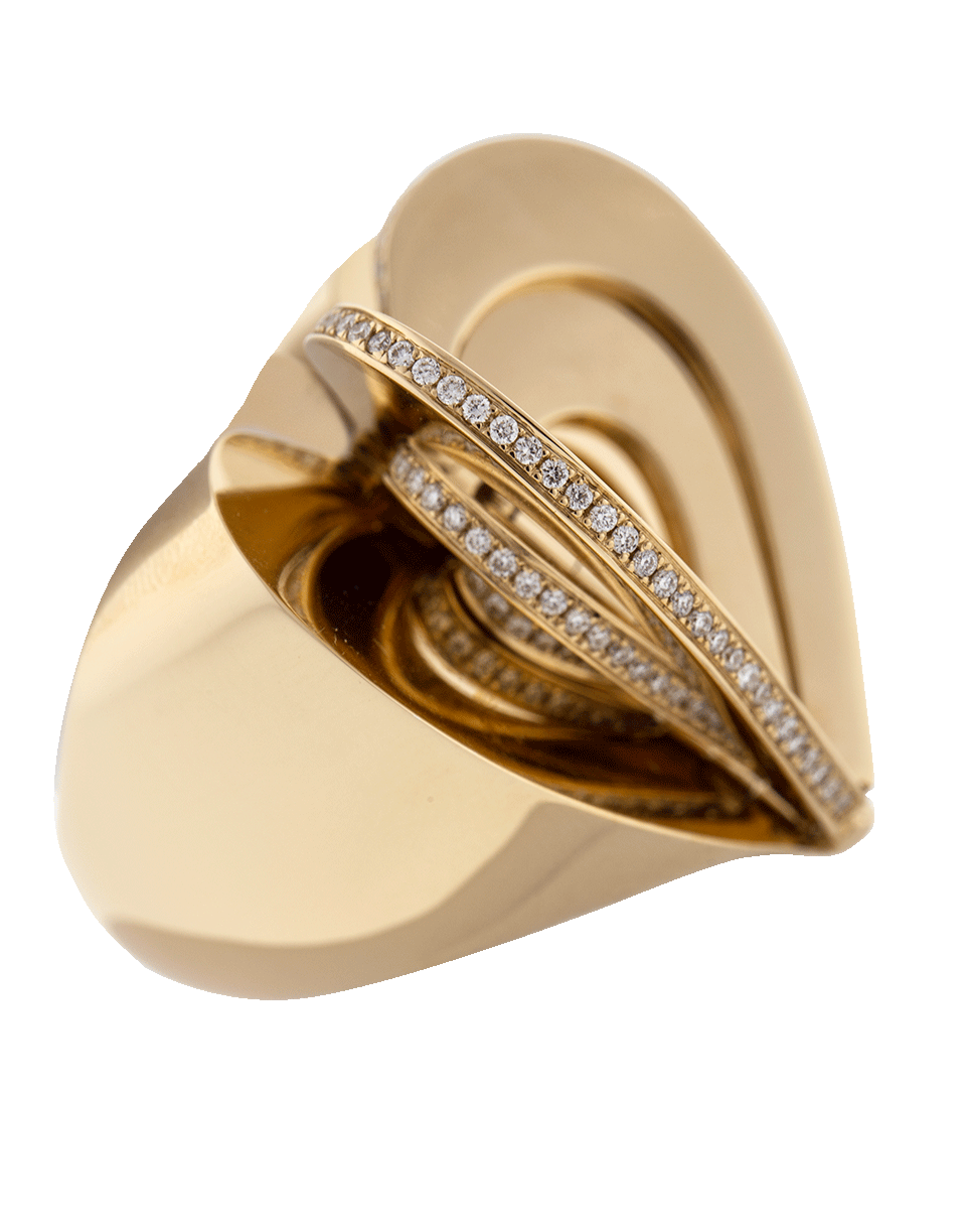 CADAR-Endless Diamond Heart Cocktail Ring-