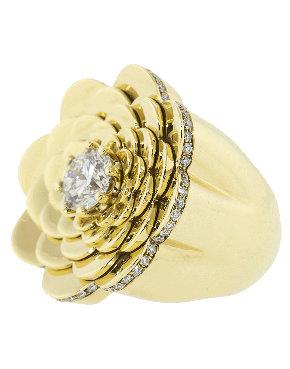 CADAR-Trio Diamond Cocktail Ring-YELLOW GOLD