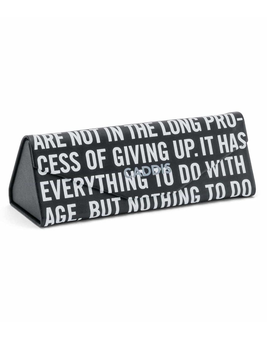 CADDIS-Own It Origami Eyeglass Case - Black and White-BLKWHT