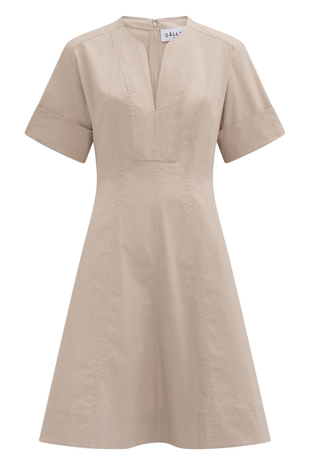 Sora Dress-SAFARI-38-CLOTHINGDRESSCASUAL-CALLAS MILANO