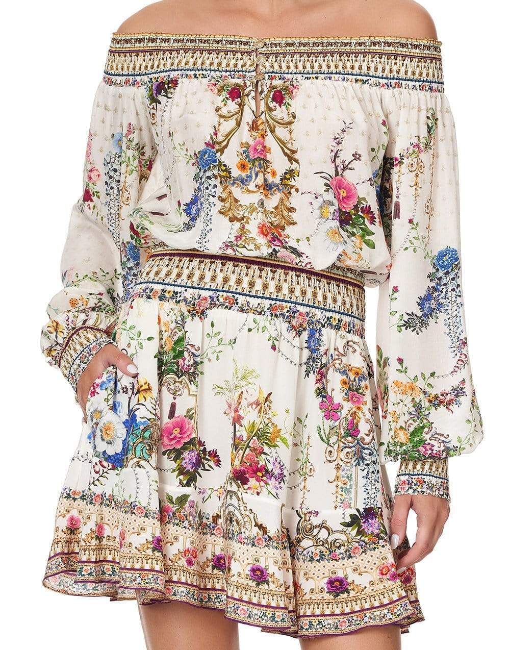 CAMILLA-By The Meadow Off Shoulder Short Dress-