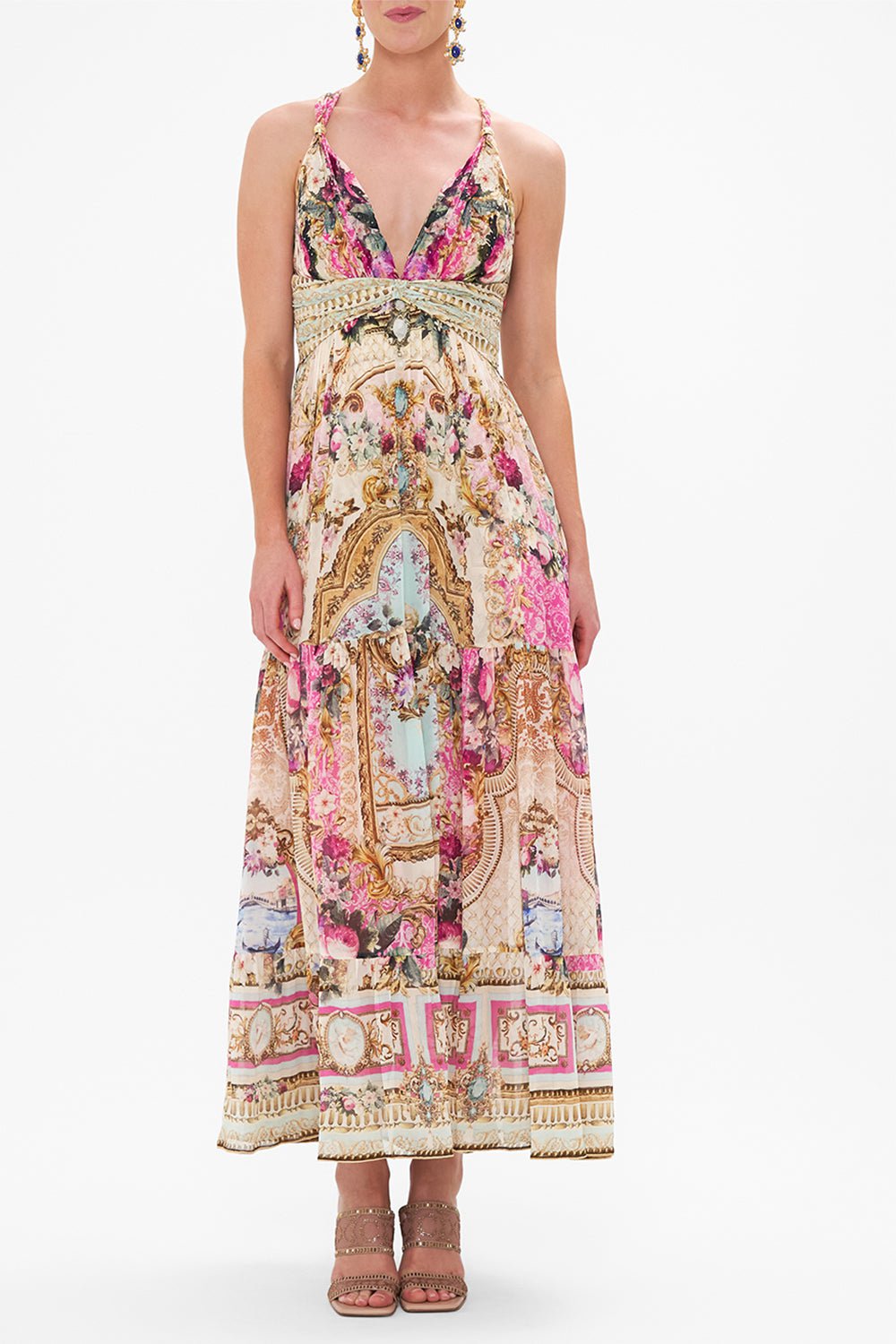 CAMILLA-Gathered Panel Dress-