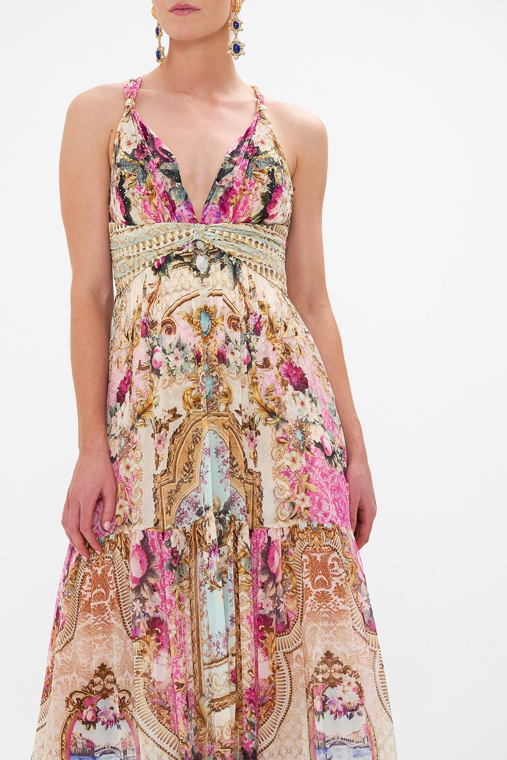 CAMILLA-Gathered Panel Dress-