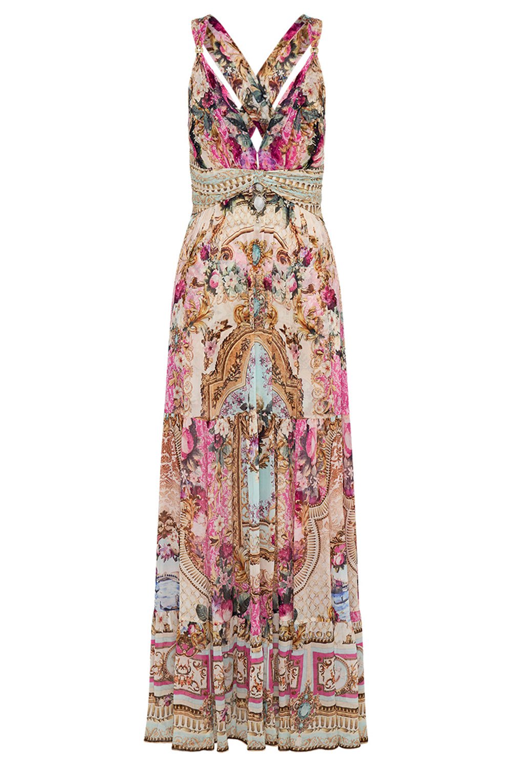 CAMILLA-Gathered Panel Dress-