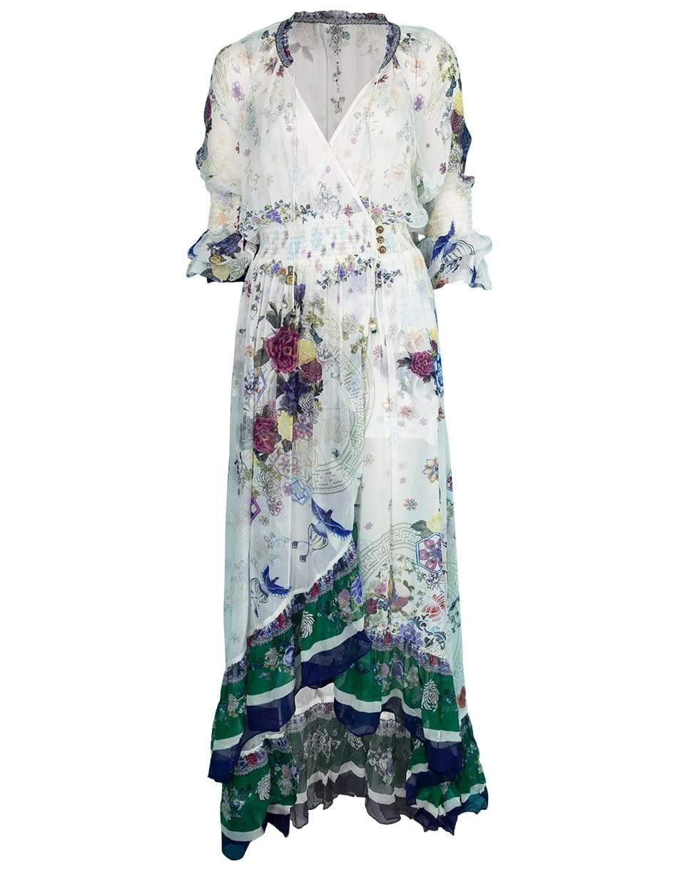 CAMILLA-Gentle Moon Blouson Sleeve Wrap Dress-