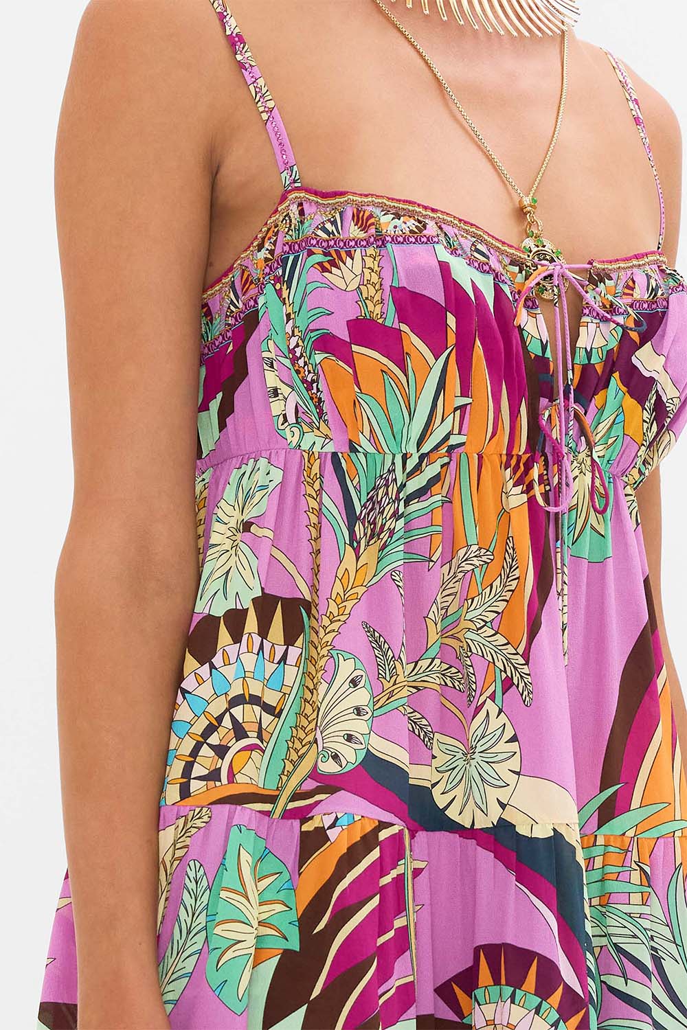 CAMILLA-Sleeveless Mini Dress-