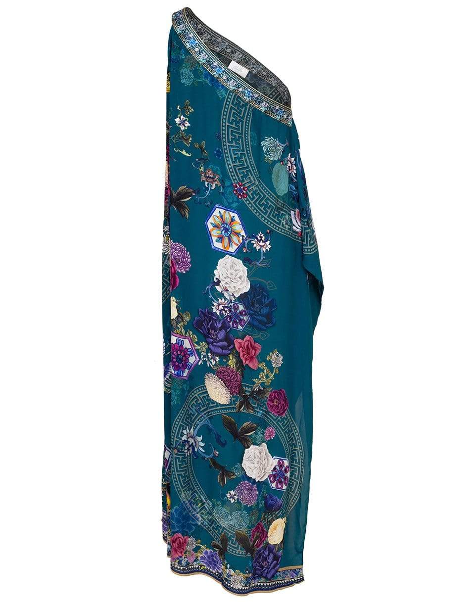 CAMILLA-Lunar Gazing One Shoulder Kaftan-