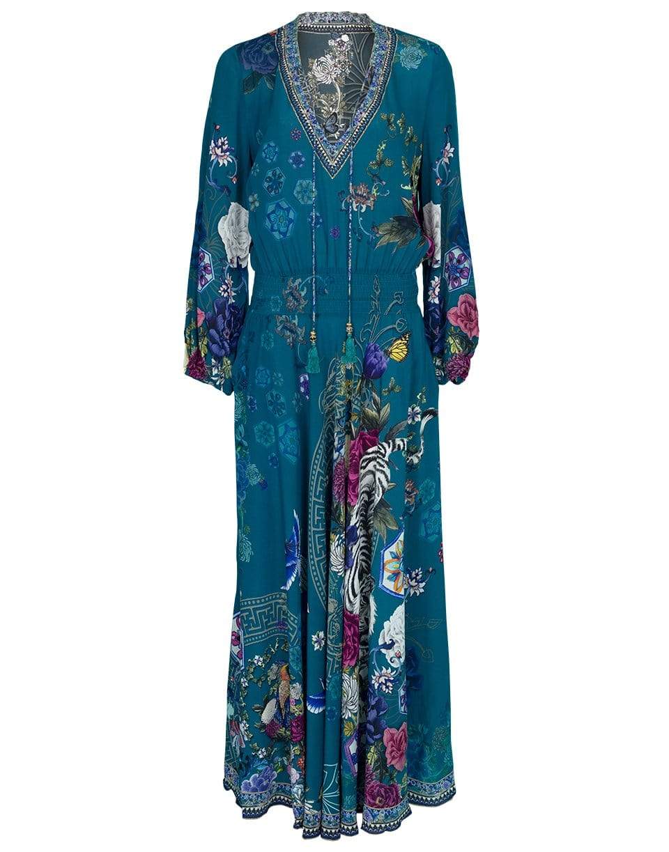 CAMILLA-Lunar Gazing Shirred Relaxed Fit Dress-