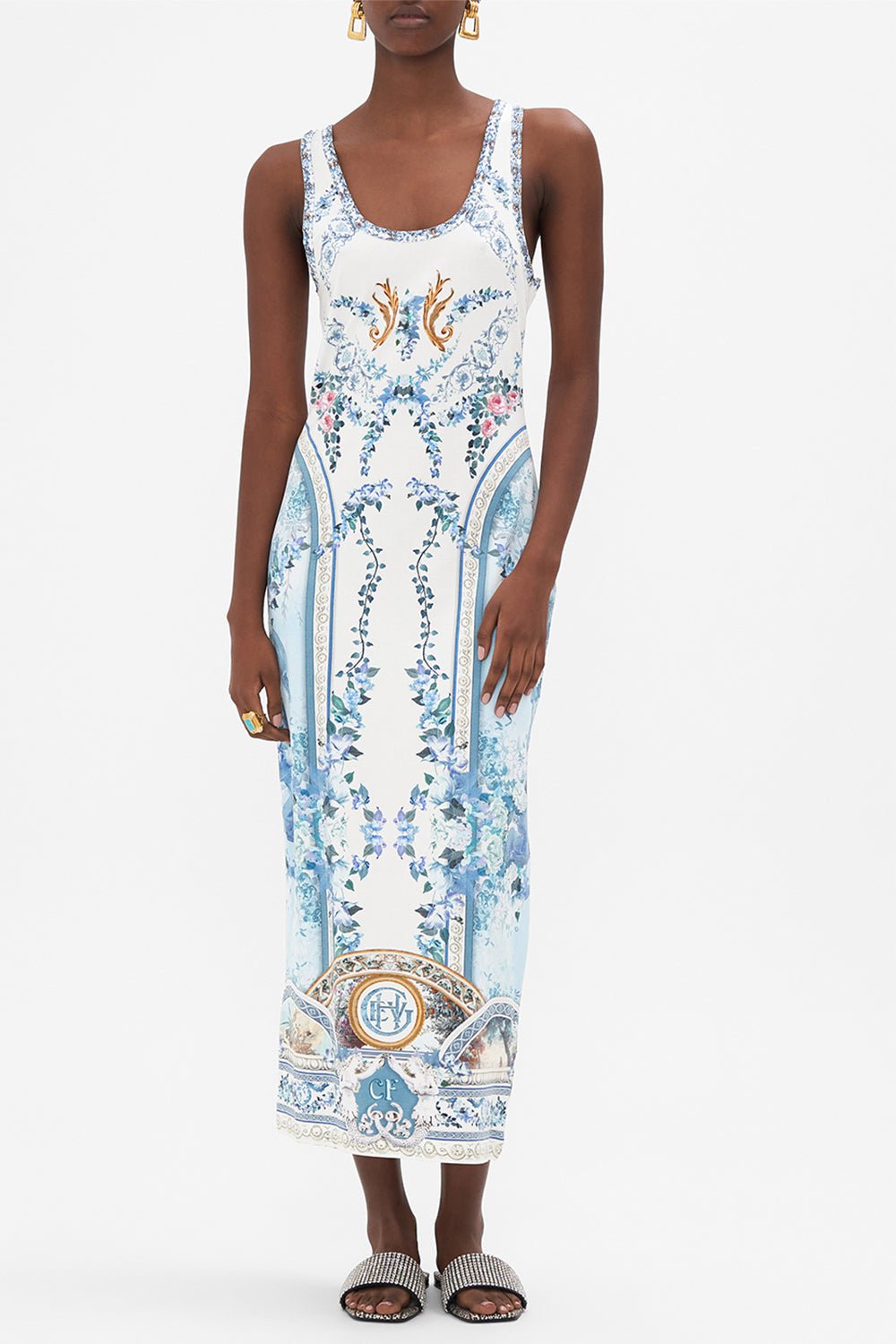 CAMILLA-Soop Neck Tank Dress-