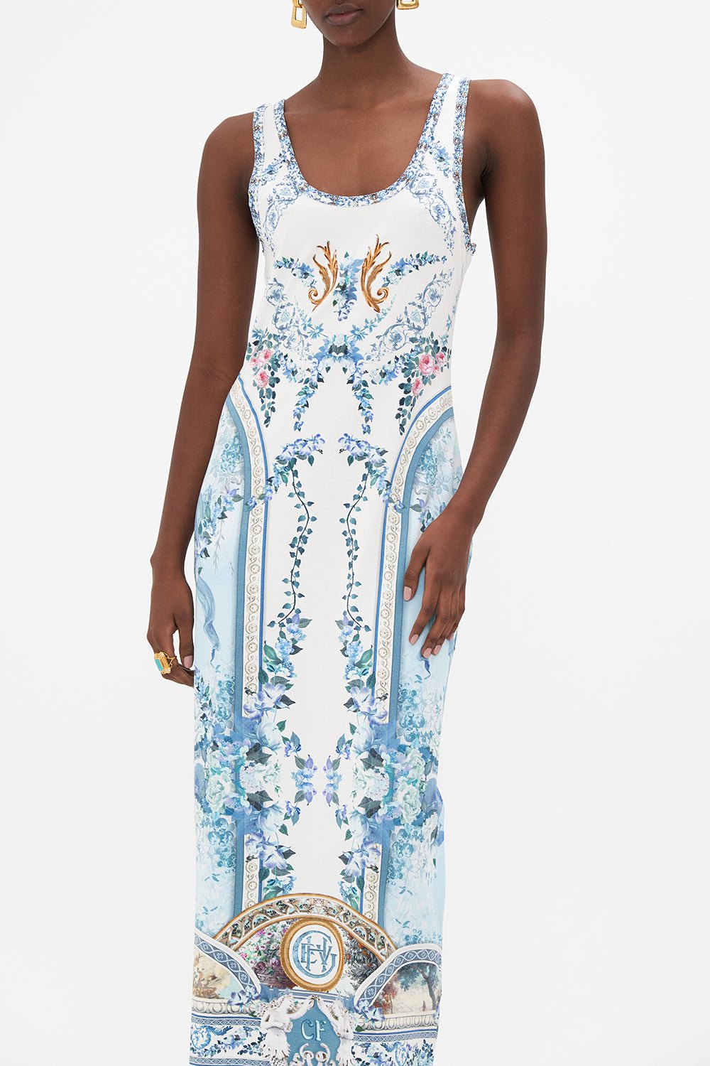 CAMILLA-Soop Neck Tank Dress-