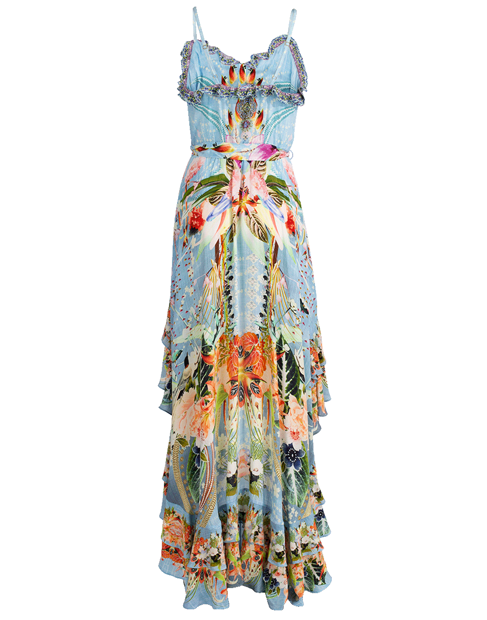 CAMILLA-Hi Low Button Down Dress-