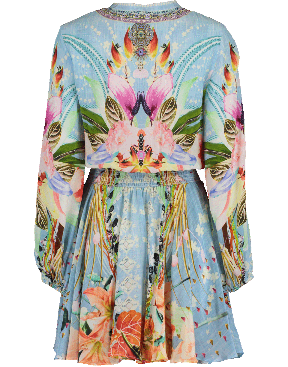CAMILLA-Shirred Relaxed Dress-