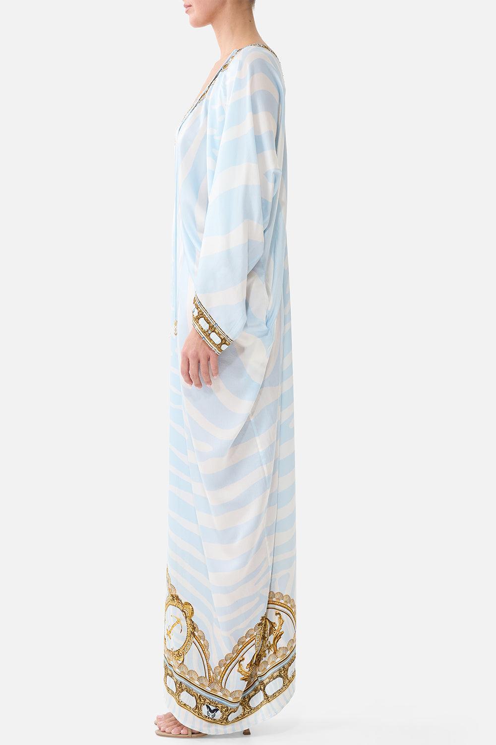  Draped Kaftan Maxi Dress-STRIPE-XS/S-CLOTHINGDRESSCASUAL-CAMILLA 