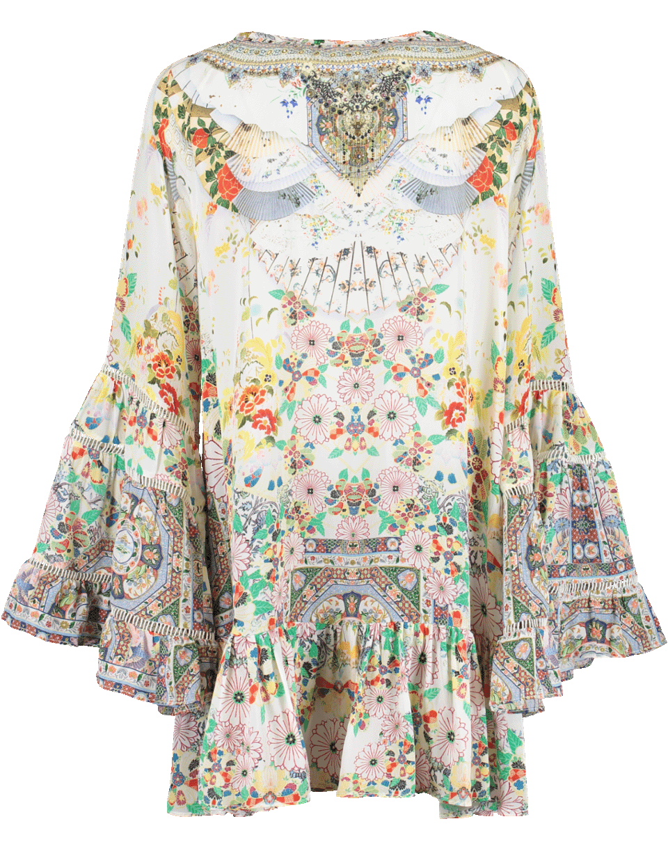 CAMILLA-Printed Frill Dress-